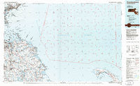 Provincetown Massachusetts Historical topographic map, 1:100000 scale, 30 X 60 Minute, Year 1984