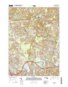 Reading Massachusetts Current topographic map, 1:24000 scale, 7.5 X 7.5 Minute, Year 2015