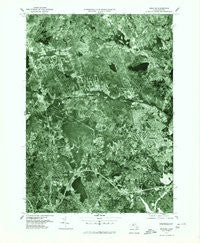 Reading Massachusetts Historical topographic map, 1:25000 scale, 7.5 X 7.5 Minute, Year 1977
