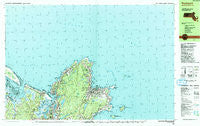 Rockport Massachusetts Historical topographic map, 1:25000 scale, 7.5 X 15 Minute, Year 1984