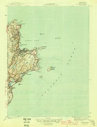 Rockport Massachusetts Historical topographic map, 1:31680 scale, 7.5 X 7.5 Minute, Year 1945