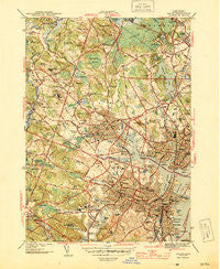 Salem Massachusetts Historical topographic map, 1:31680 scale, 7.5 X 7.5 Minute, Year 1944