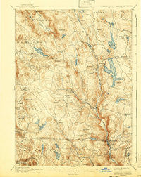 Sandisfield Massachusetts Historical topographic map, 1:62500 scale, 15 X 15 Minute, Year 1897