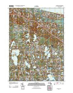 Sandwich Massachusetts Historical topographic map, 1:24000 scale, 7.5 X 7.5 Minute, Year 2012