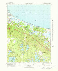 Sandwich Massachusetts Historical topographic map, 1:25000 scale, 7.5 X 7.5 Minute, Year 1972