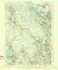 Snipatuit Pond Massachusetts Historical topographic map, 1:31680 scale, 7.5 X 7.5 Minute, Year 1942