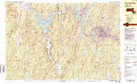 Southbridge Massachusetts Historical topographic map, 1:25000 scale, 7.5 X 15 Minute, Year 1982
