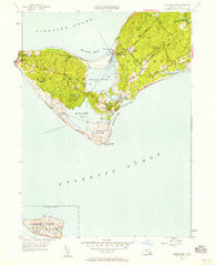 Squibnocket Massachusetts Historical topographic map, 1:24000 scale, 7.5 X 7.5 Minute, Year 1951