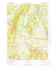 Stockbridge Massachusetts Historical topographic map, 1:25000 scale, 7.5 X 7.5 Minute, Year 1973