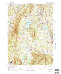 Stockbridge Massachusetts Historical topographic map, 1:25000 scale, 7.5 X 7.5 Minute, Year 1973