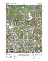 Taunton Massachusetts Historical topographic map, 1:24000 scale, 7.5 X 7.5 Minute, Year 2012