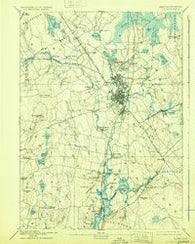 Taunton Massachusetts Historical topographic map, 1:62500 scale, 15 X 15 Minute, Year 1893