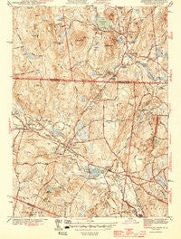 Townsend Massachusetts Historical topographic map, 1:31680 scale, 7.5 X 7.5 Minute, Year 1944
