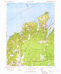 Vineyard Haven Massachusetts Historical topographic map, 1:24000 scale, 7.5 X 7.5 Minute, Year 1951
