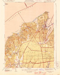 Vineyard Haven Massachusetts Historical topographic map, 1:31680 scale, 7.5 X 7.5 Minute, Year 1944