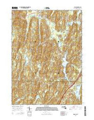 Wales Massachusetts Current topographic map, 1:24000 scale, 7.5 X 7.5 Minute, Year 2015
