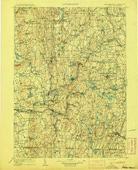 Ware Massachusetts Historical topographic map, 1:125000 scale, 30 X 30 Minute, Year 1908