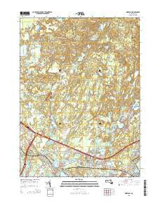 Wareham Massachusetts Current topographic map, 1:24000 scale, 7.5 X 7.5 Minute, Year 2015