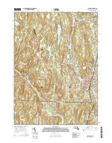 Webster Massachusetts Current topographic map, 1:24000 scale, 7.5 X 7.5 Minute, Year 2015