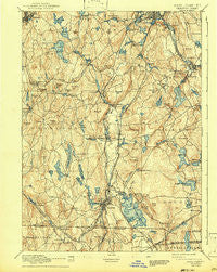 Webster Massachusetts Historical topographic map, 1:62500 scale, 15 X 15 Minute, Year 1892