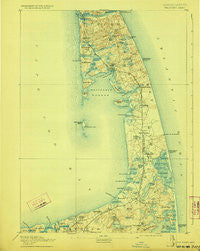 Wellfleet Massachusetts Historical topographic map, 1:62500 scale, 15 X 15 Minute, Year 1893