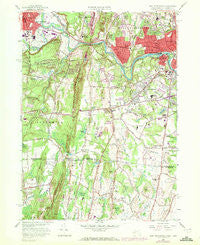 West Springfield Massachusetts Historical topographic map, 1:24000 scale, 7.5 X 7.5 Minute, Year 1958