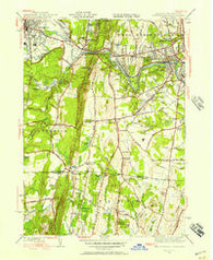 West Springfield Massachusetts Historical topographic map, 1:31680 scale, 7.5 X 7.5 Minute, Year 1944