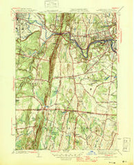 West Springfield Massachusetts Historical topographic map, 1:31680 scale, 7.5 X 7.5 Minute, Year 1945