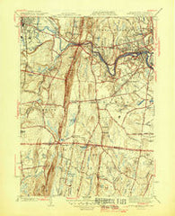 West Springfield Massachusetts Historical topographic map, 1:31680 scale, 7.5 X 7.5 Minute, Year 1945