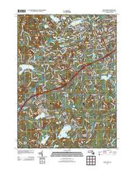 Westford Massachusetts Historical topographic map, 1:24000 scale, 7.5 X 7.5 Minute, Year 2012