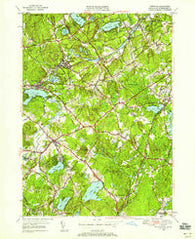 Westford Massachusetts Historical topographic map, 1:24000 scale, 7.5 X 7.5 Minute, Year 1950