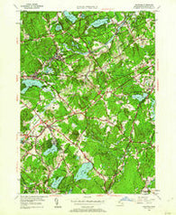 Westford Massachusetts Historical topographic map, 1:24000 scale, 7.5 X 7.5 Minute, Year 1950