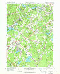 Westford Massachusetts Historical topographic map, 1:24000 scale, 7.5 X 7.5 Minute, Year 1966
