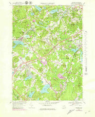Westford Massachusetts Historical topographic map, 1:25000 scale, 7.5 X 7.5 Minute, Year 1966