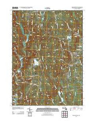 Westhampton Massachusetts Historical topographic map, 1:24000 scale, 7.5 X 7.5 Minute, Year 2012