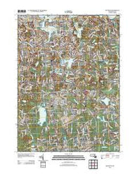 Weymouth Massachusetts Historical topographic map, 1:24000 scale, 7.5 X 7.5 Minute, Year 2012