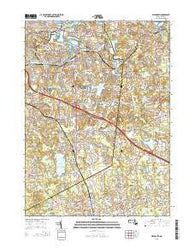 Weymouth Massachusetts Current topographic map, 1:24000 scale, 7.5 X 7.5 Minute, Year 2015