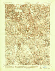 Weymouth Massachusetts Historical topographic map, 1:24000 scale, 7.5 X 7.5 Minute, Year 1936