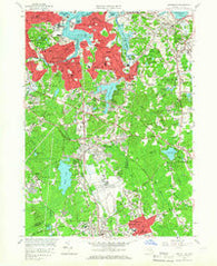 Weymouth Massachusetts Historical topographic map, 1:24000 scale, 7.5 X 7.5 Minute, Year 1958
