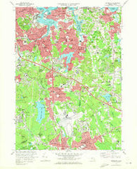 Weymouth Massachusetts Historical topographic map, 1:24000 scale, 7.5 X 7.5 Minute, Year 1971