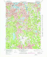 Weymouth Massachusetts Historical topographic map, 1:25000 scale, 7.5 X 7.5 Minute, Year 1971