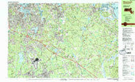 Weymouth Massachusetts Historical topographic map, 1:25000 scale, 7.5 X 15 Minute, Year 1984