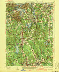 Weymouth Massachusetts Historical topographic map, 1:31680 scale, 7.5 X 7.5 Minute, Year 1941
