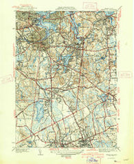 Weymouth Massachusetts Historical topographic map, 1:31680 scale, 7.5 X 7.5 Minute, Year 1941