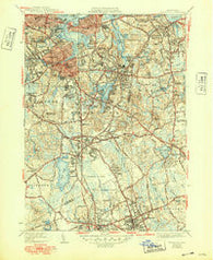 Weymouth Massachusetts Historical topographic map, 1:31680 scale, 7.5 X 7.5 Minute, Year 1941