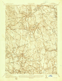 Whitman Massachusetts Historical topographic map, 1:24000 scale, 7.5 X 7.5 Minute, Year 1936