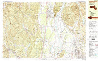 Williamsburg Massachusetts Historical topographic map, 1:25000 scale, 7.5 X 15 Minute, Year 1990
