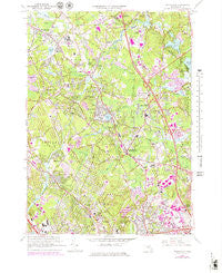 Wilmington Massachusetts Historical topographic map, 1:25000 scale, 7.5 X 7.5 Minute, Year 1965
