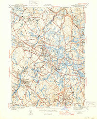 Wilmington Massachusetts Historical topographic map, 1:31680 scale, 7.5 X 7.5 Minute, Year 1944