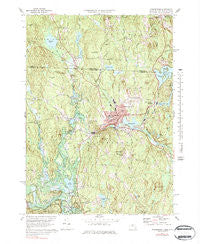 Winchendon Massachusetts Historical topographic map, 1:25000 scale, 7.5 X 7.5 Minute, Year 1971